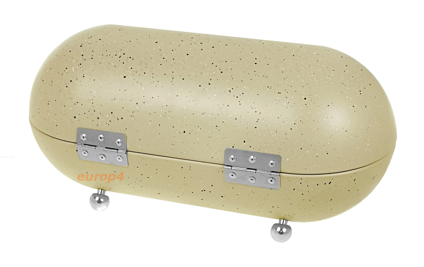 Chlebak metalowy KingHoff KH 1083 / 1084 grafitowy owalny pojemnik na chleb