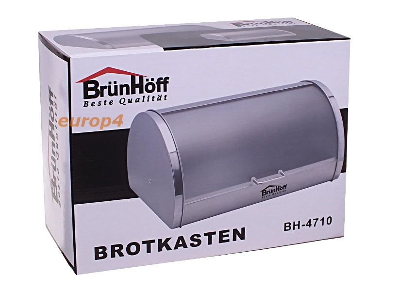 Chlebak stalowy BrunHoff BH 4710 pojemnik na pieczywo metalowy