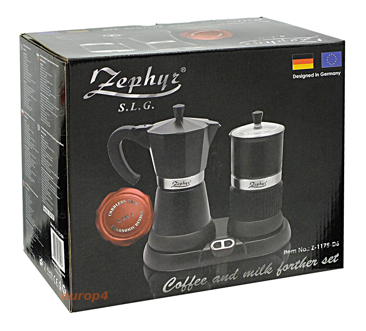 Kawiarka Zephyr Z 1175 D6 kafetiera zaparzacz spieniacz kawy mleka
