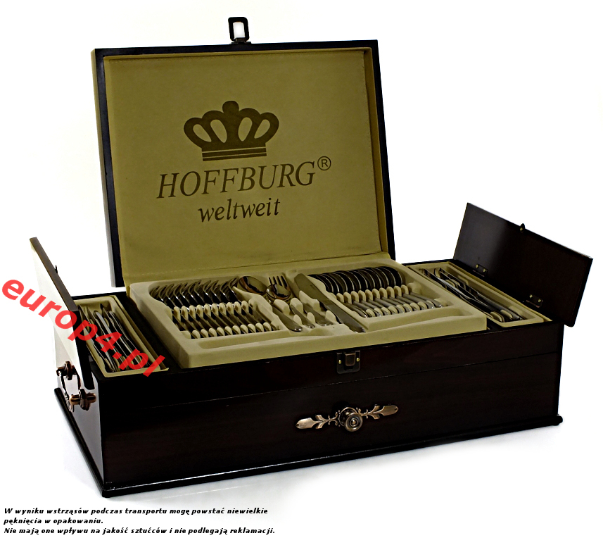 Komplet sztućce Hoffburg zestaw 84 el+widelece+łyżki T