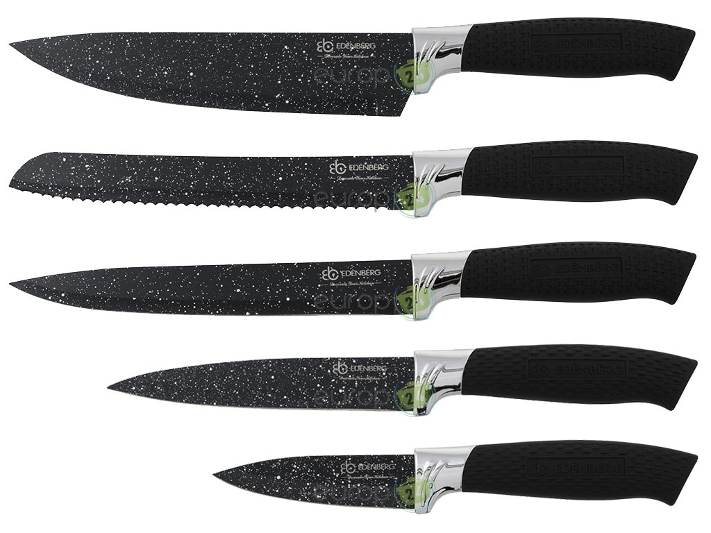 Noże z czarną rączką Edenberg EB 5103B