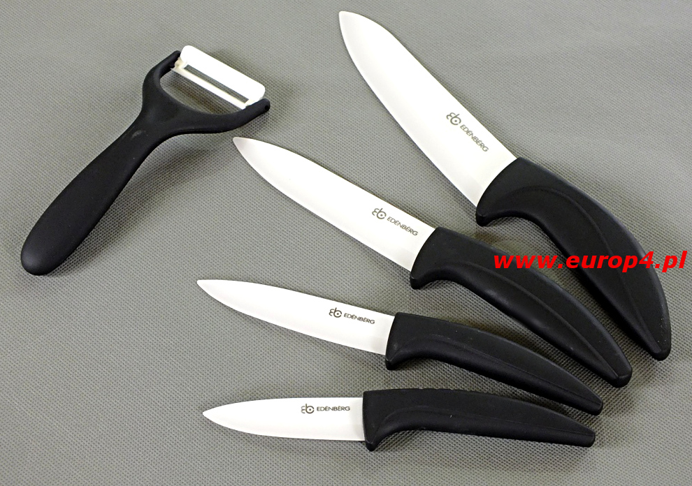 Czarne noże ceramiczne denberg EB 7752