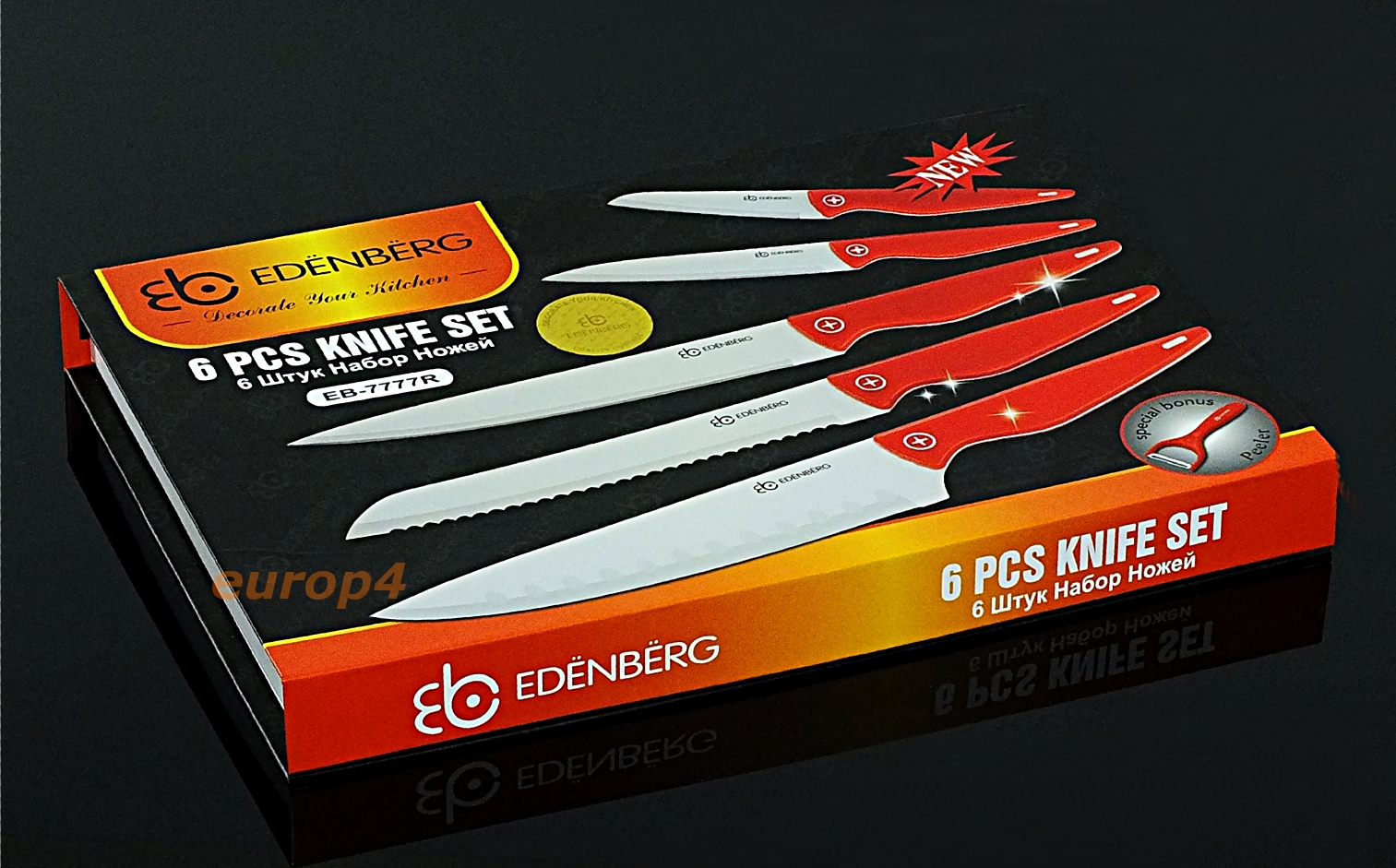 NOŻE Edenberg EB 7777 Kuchenne zestaw Ceramiczne Nóż obierak