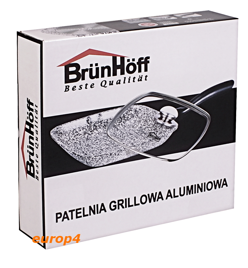 Patelnia Brunhoff BH 4664 24x24 MARMUROWA grillowa kwadratowa grill