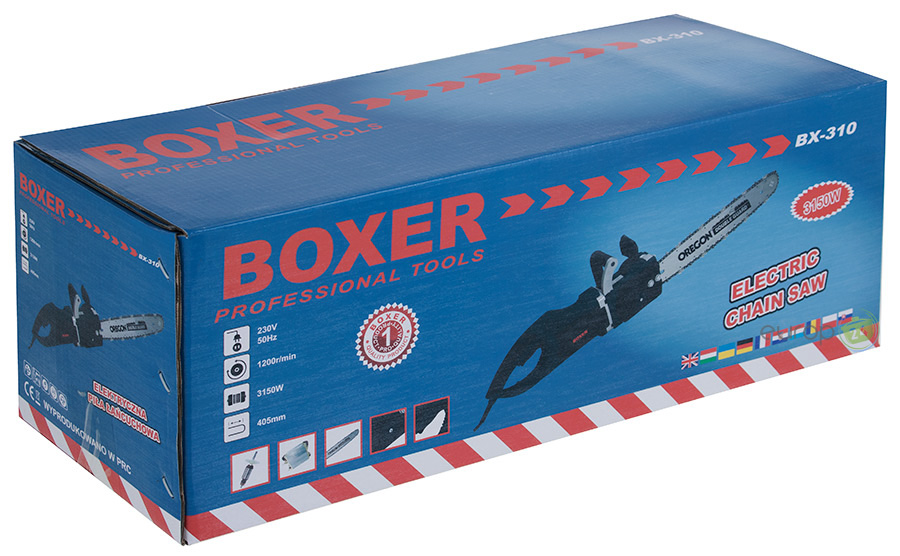 Pudełko piły łańcuchowej elektrycznej BOXER BX 310