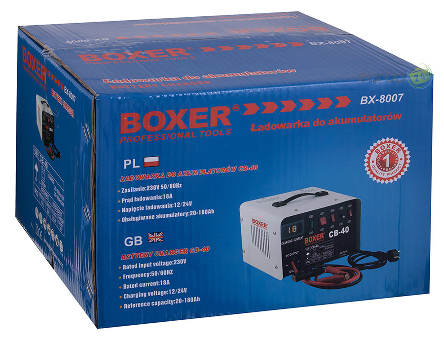 Prostownik 18A Boxer BX 8007 - pudełko