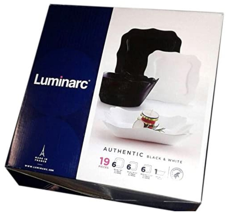 Pudełko z serwisu obiadowego Luminarc Authentic 19 el
