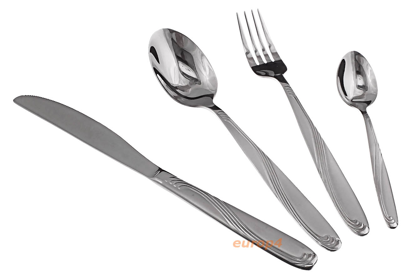 Sztućce Rivoli RV 6112 SATYNA zestaw komplet widelce łyżki noże