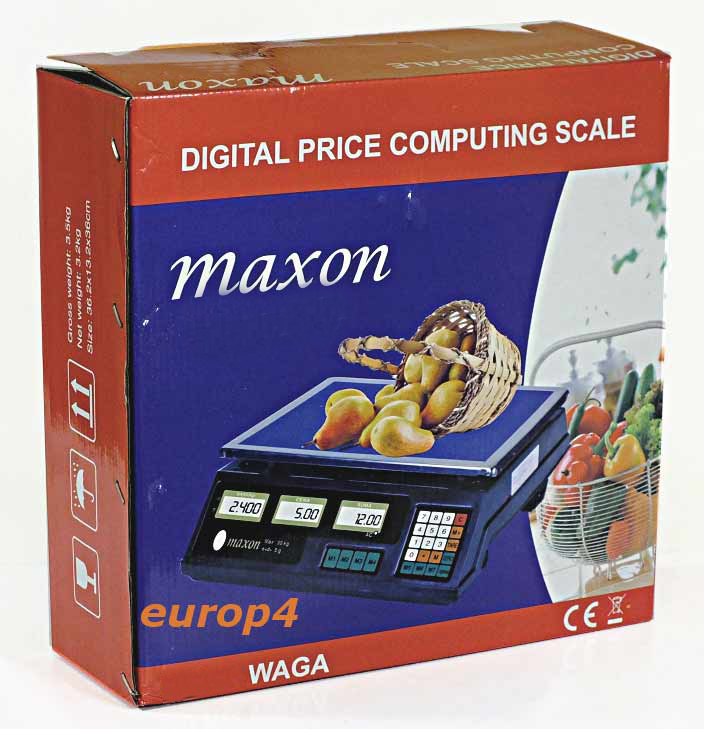 Waga sklepowa Maxon MX 1040 - pudełko
