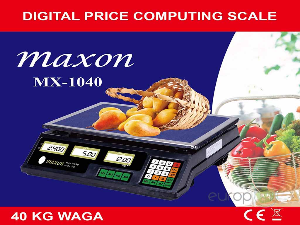 Waga sklepowa Maxon MX 1040 - oryginalne pudełko