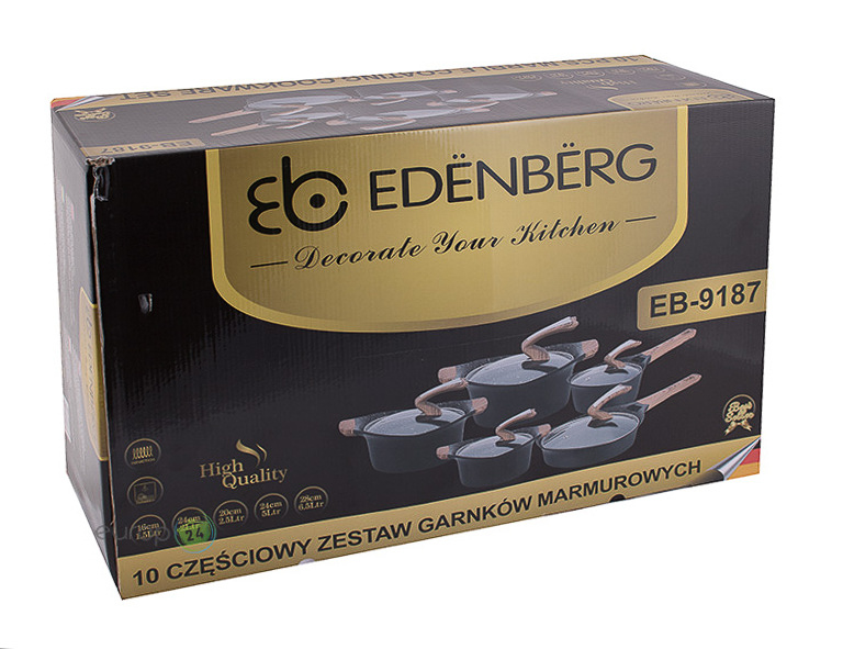 Zestaw garnków marmurowych Edenberg EB 9187