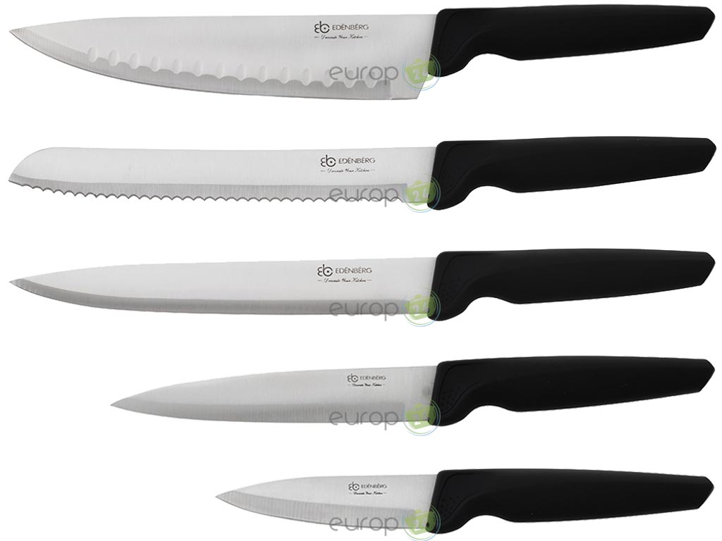 Noże z czarną rączką Edenberg EB 5104