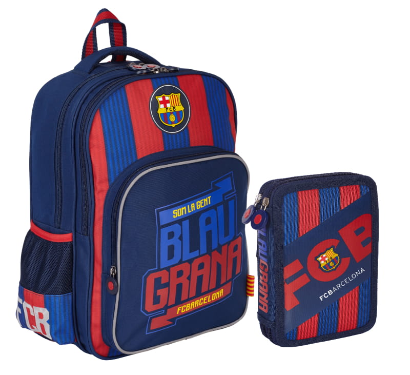 Plecak szkolny FC Barcelona z piórnikiem w prezencie